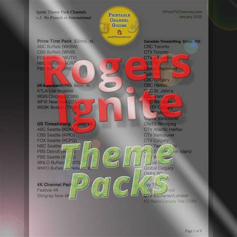 rogers digital tv theme pack